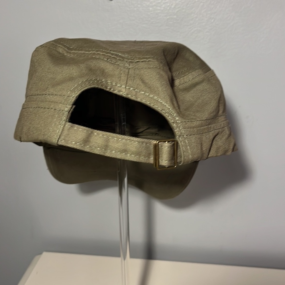 🤑SALE 3 for $20!🤑 Bling-brim cadet style hat olive green, one size fits most - Picture 8 of 8